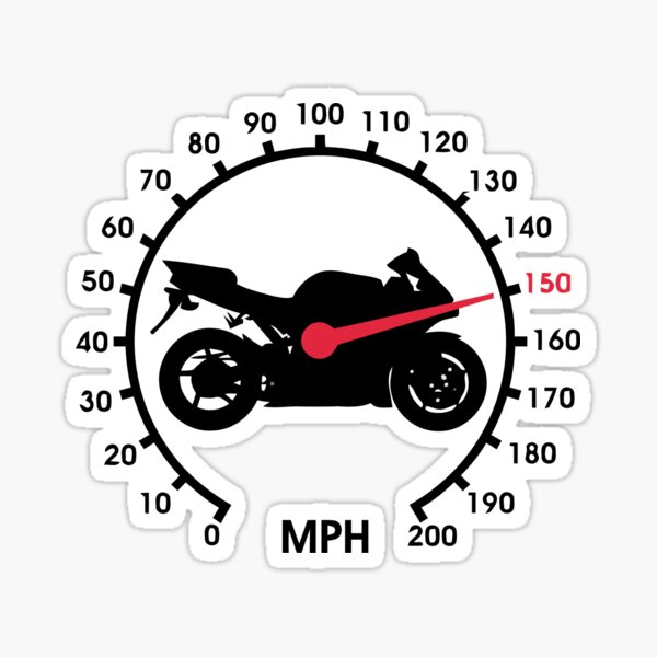 Sticker motorbike numbers speed border
