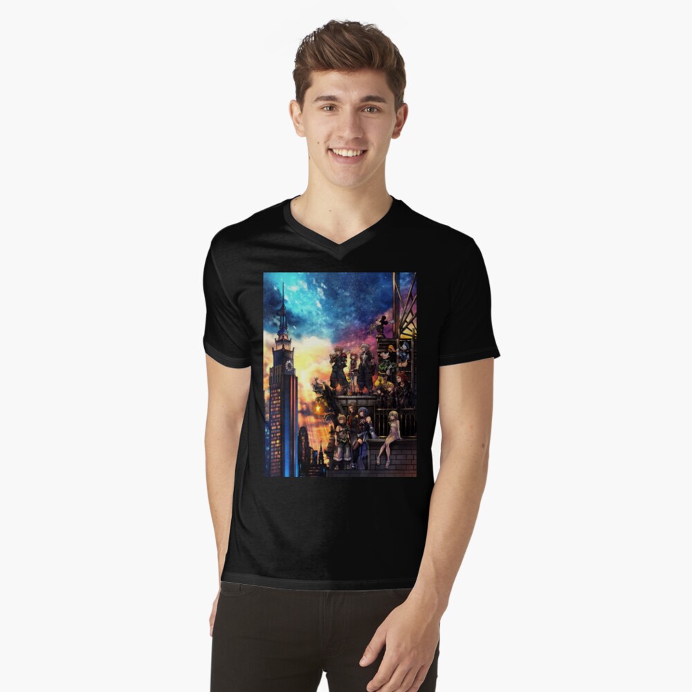 Vista previa del artículo con la obra «Camiseta de cuello en V», diseñado y vendido por cluper.