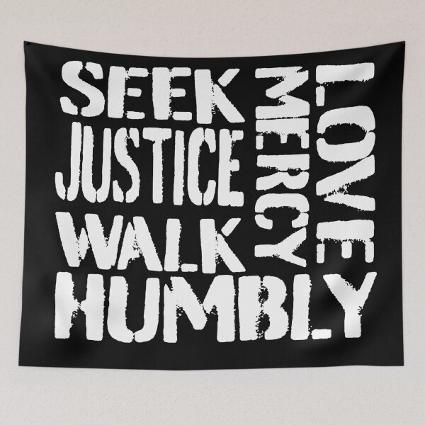 Item preview, Seek Justice Love Mercy Walk Humbly designed and sold by Claire Cooper.