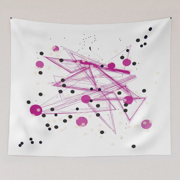 Item preview, Pink geometric triangles designed and sold by navitalidesign.