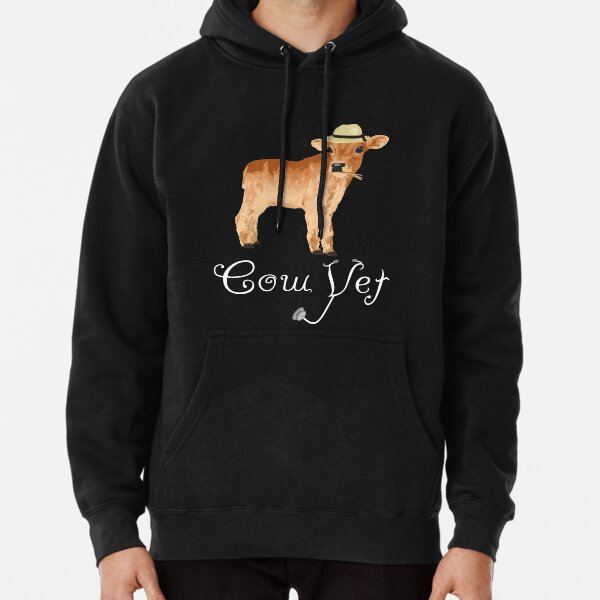 Cow Vet Design - Cute Farm Animal Veterinarian Gift Ideas Pullover Hoodie