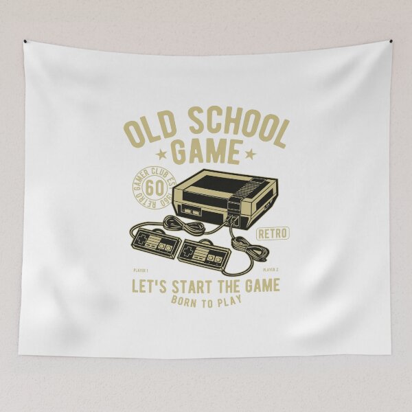 Item preview, Old School Game - Born To Play Retro Gaming designed and sold by Ding-One.