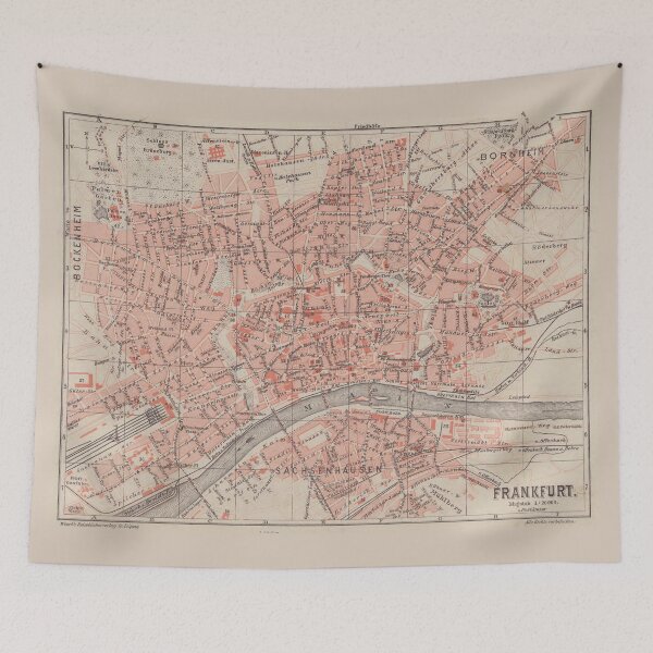 Item preview, Vintage Map of Frankfurt Germany (1900) designed and sold by BravuraMedia.