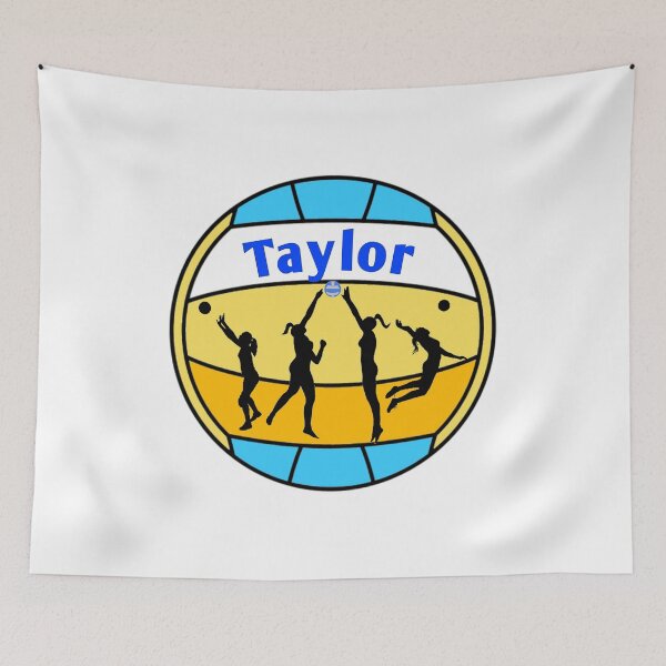 Item preview, Taylor loves volleyball designed and sold by Attiva.