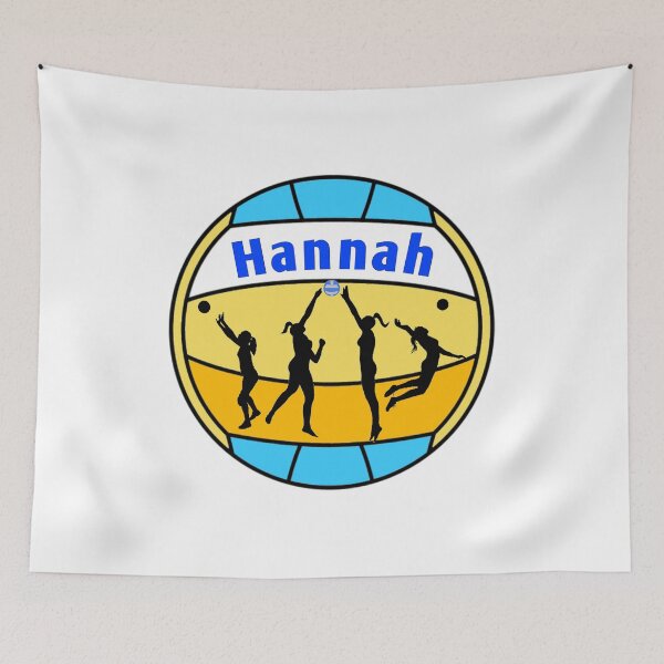 Item preview, Hannah loves volleyball designed and sold by Attiva.