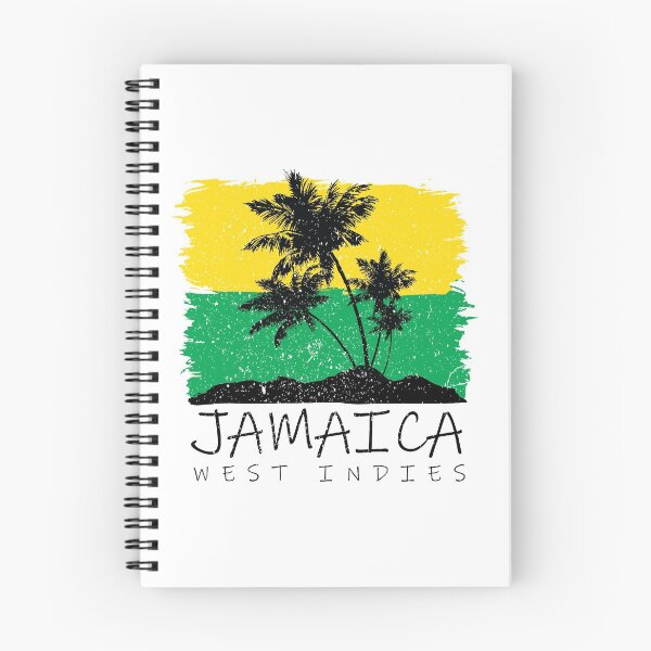 Item preview, Jamaica National Colours in Background of Palm silhouette designed and sold by IdentiTee Studios.