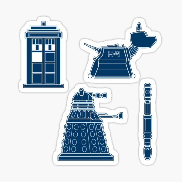 Doctor Who Pattern Sticker