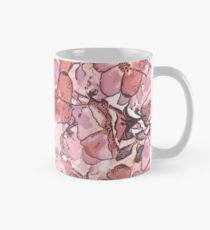 Coral Beach Rose Cascade Print Classic Mug