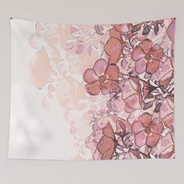 Item preview, Coral Beach Rose Cascade Print designed and sold by SandAndChi.