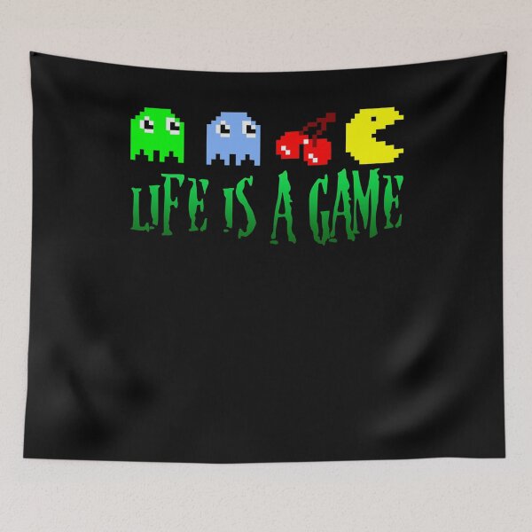 Item preview, Life is a game retro gamer pixel battle designed and sold by NixBob.