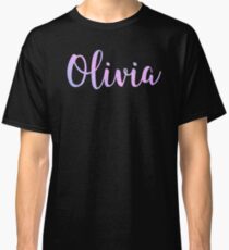 Olivia - Cute Girl Names For Wife Daughter Pastel Goth Sparkle designed by @risottoart, check out my shop! Classic T-Shirt