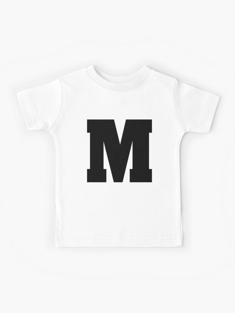 Alphabet M (Uppercase letter m), Letter M | Kids T-Shirt