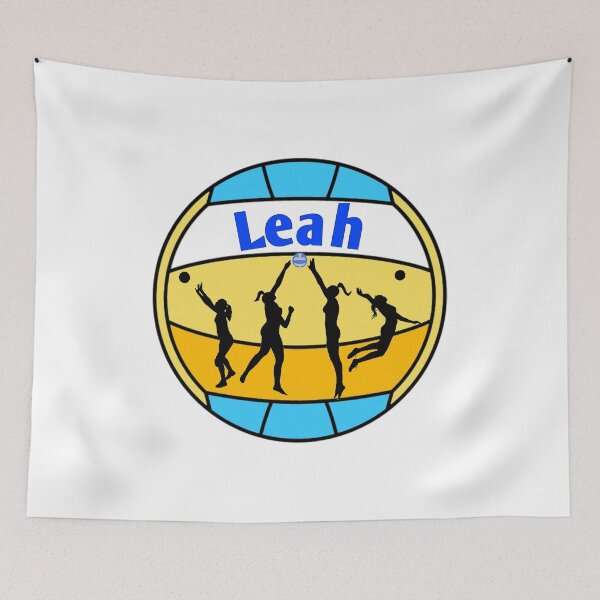 Item preview, Leah loves volleyball  designed and sold by Attiva.