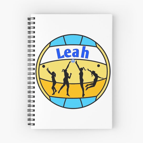 Item preview, Leah loves volleyball  designed and sold by Attiva.