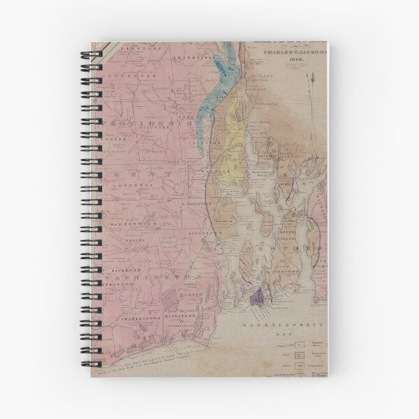Item preview, Vintage Rhode Island Geological Map (1840) designed and sold by BravuraMedia.