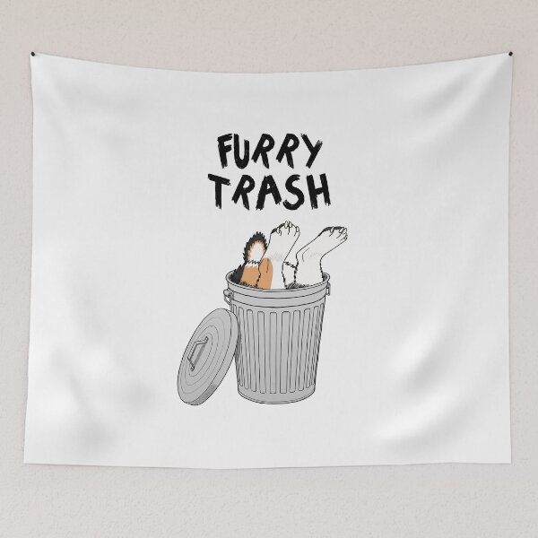 Item preview, Furry Trash (Pembroke Corgi - Tricolor) designed and sold by DouglasCorgi.