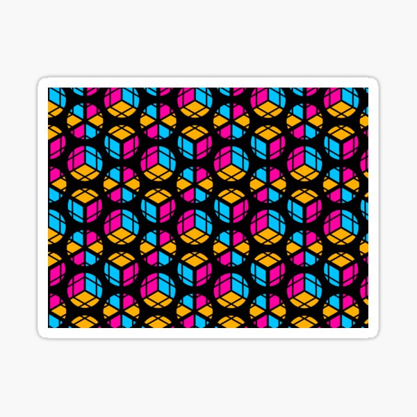 Vista previa del artículo con la obra «Juego Super Hexagon y Twisty Cube Counting», diseñado y vendido por weavernap.