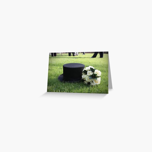 Topper and Bouquet - Green Greeting Card