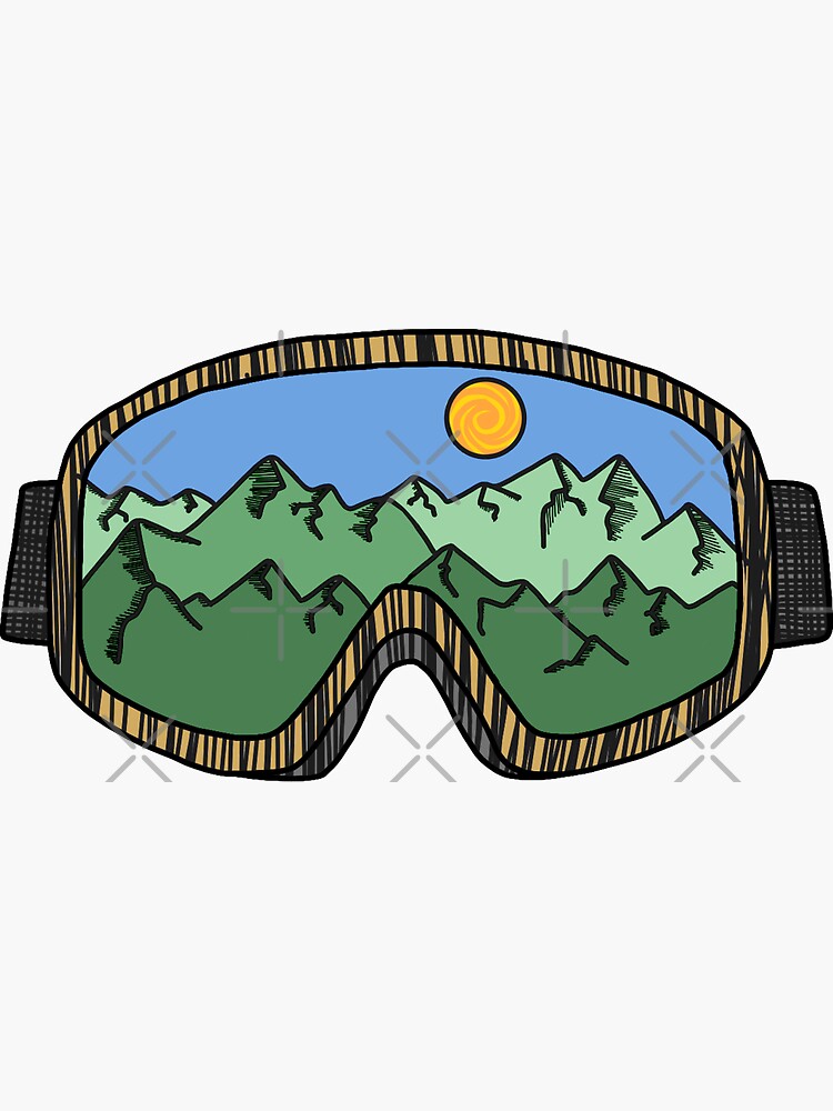 Ski Goggles Green by 3blondegirls