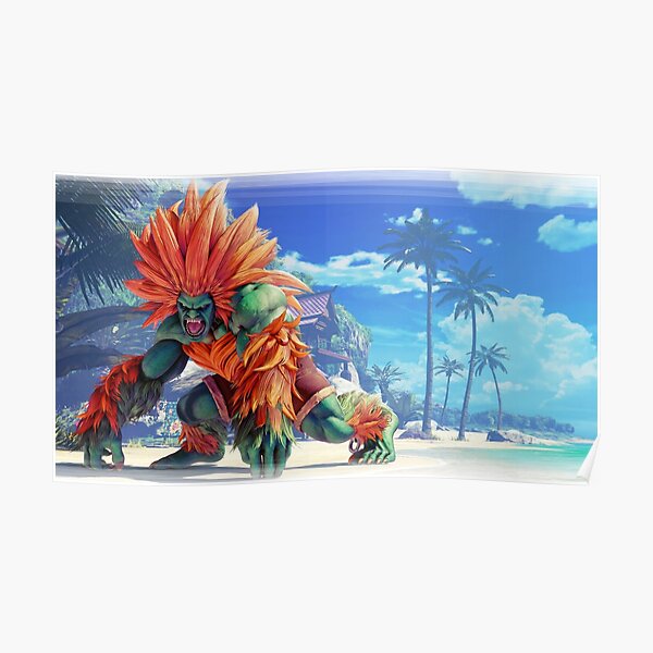 "Street Fighter Blanka" Poster by Ubumbu Redbubble