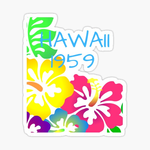 Aperçu de l'œuvre Hawaii 1959 Aloha 50ème anniversaire créée et vendue par MagicSD Designs.