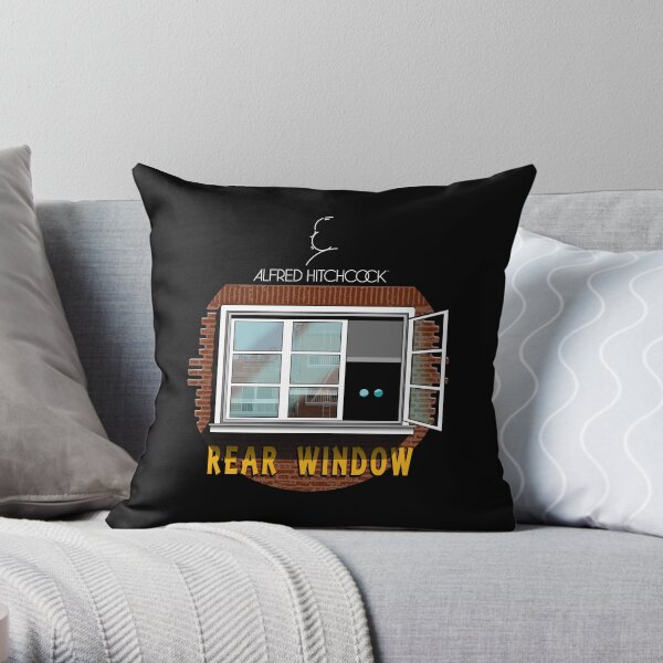 Alfred Hitchcock Rear Window (Fenêtre sur Cour) Coussin