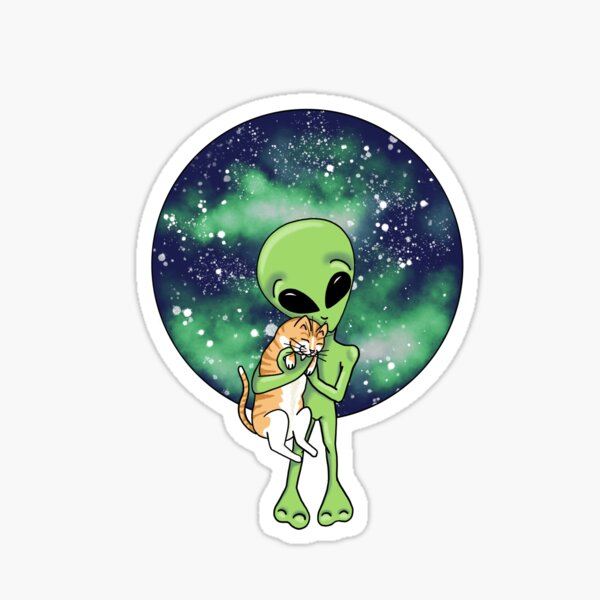 Ali and the Cat by Silvana Arias Sticker