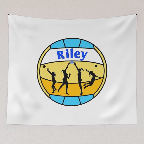 Item preview, Riley loves volleyball  designed and sold by Attiva.