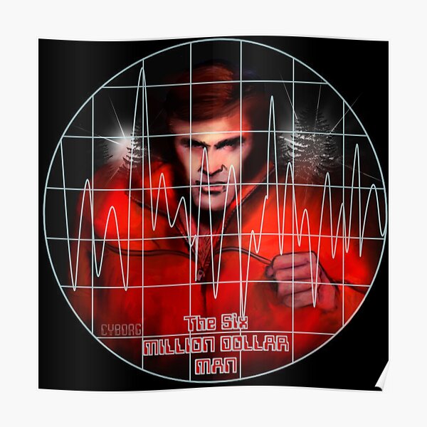 Classic S Cult Tv Million Man Design By Motormaniac Poster For Sale By Motormaniatees