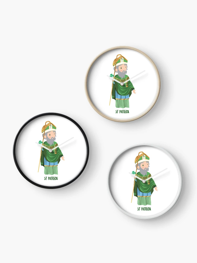 Thumbnail 3 of 4, Clock, Saint Patrick designed and sold by AlMAO2O.