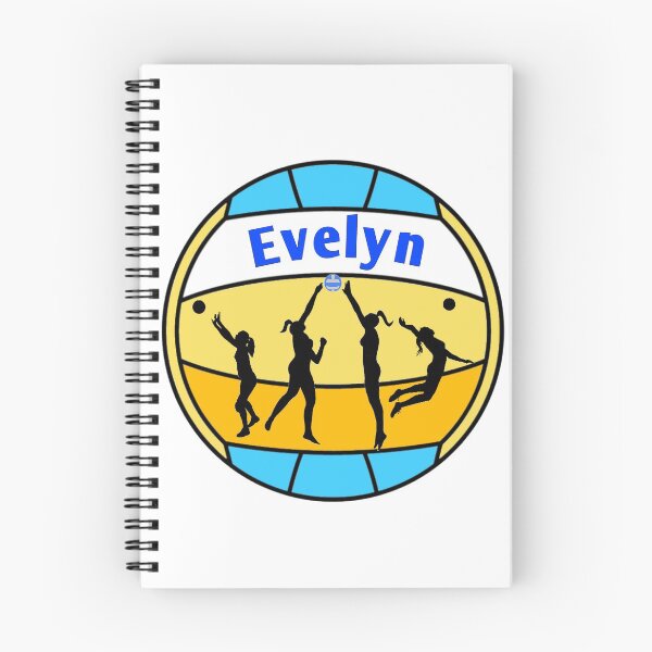 Item preview, Evelyn loves volleyball  designed and sold by Attiva.