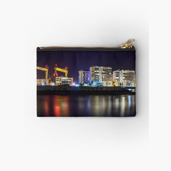 Item preview, Belfast Cranes Cityscape Titanic Quarter Northern Ireland designed and sold by thinkbigimages.