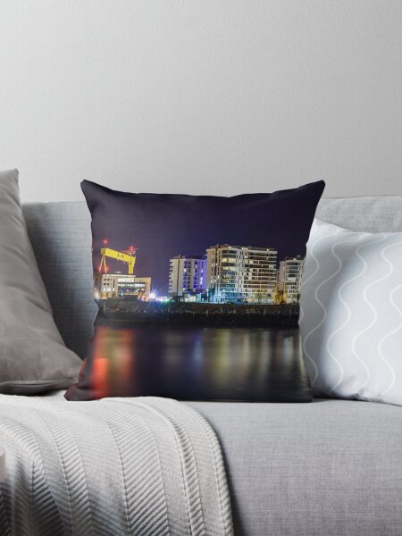 Item preview, Belfast Cranes Cityscape Titanic Quarter Northern Ireland designed and sold by thinkbigimages.