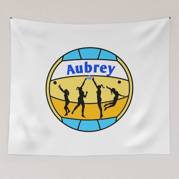 Item preview, Aubrey loves volleyball  designed and sold by Attiva.