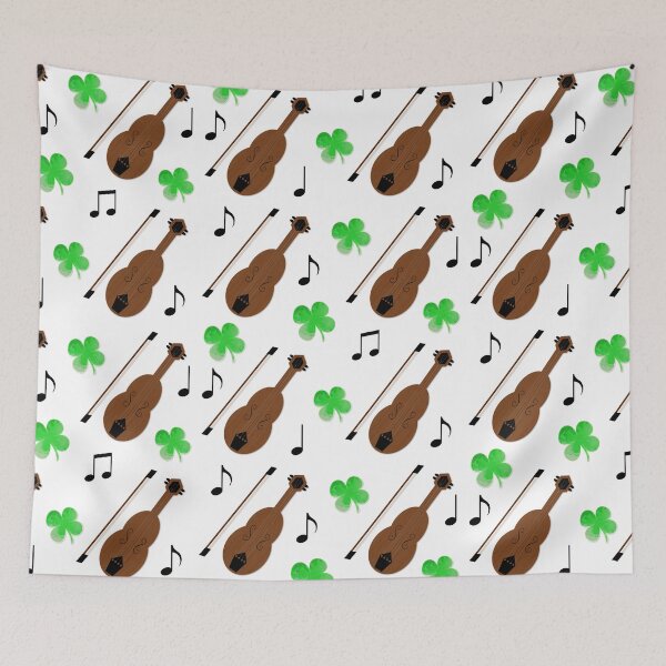 Item preview, St. Patrick's Day Fiddles, Notes, and Four-Leaf Clovers designed and sold by sweetpea73.