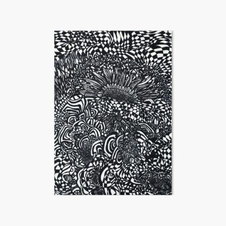 Abstract Sunflowers Art Board Print