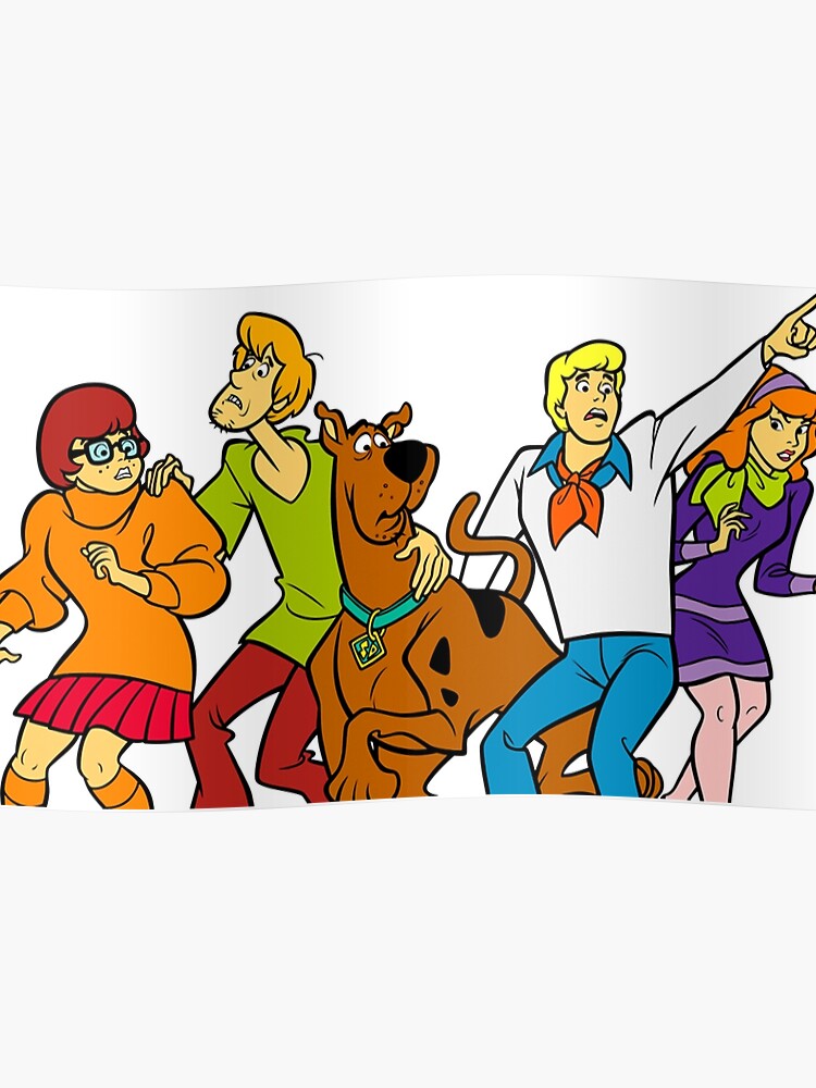 Printed Wall Art Wall Scooby Doo Graphic Sticker Kids Bed Room