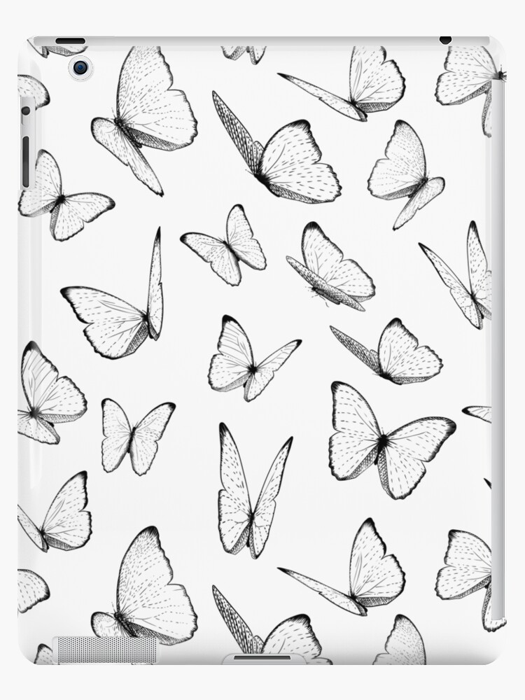 Download Delicate Butterfly Pattern Ipad Case Skin By Impishthreads Redbubble