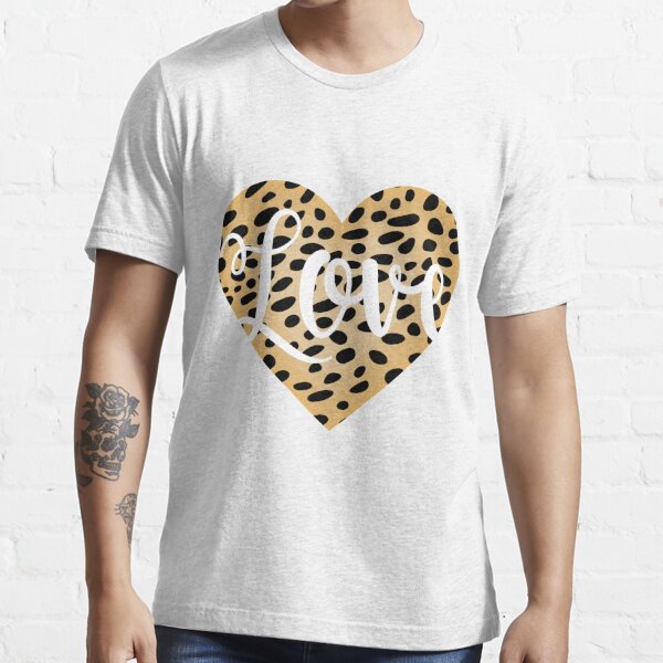 Leopard Print Heart Black and Gray Animal Print Sweatshirt