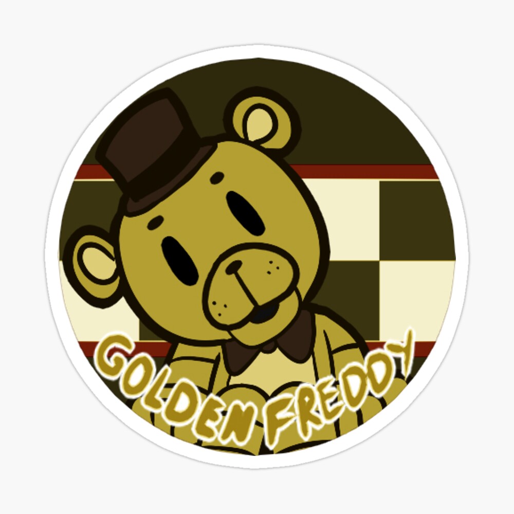 FNaF 1 Freddy Fazbear Head, Five Nights at Freddy's Sticker by  akushibluepaws