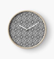 Schwarze Linien Uhr