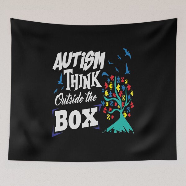 Item preview, Autism Think Outside Support Awareness Adult Gift designed and sold by Pubi.