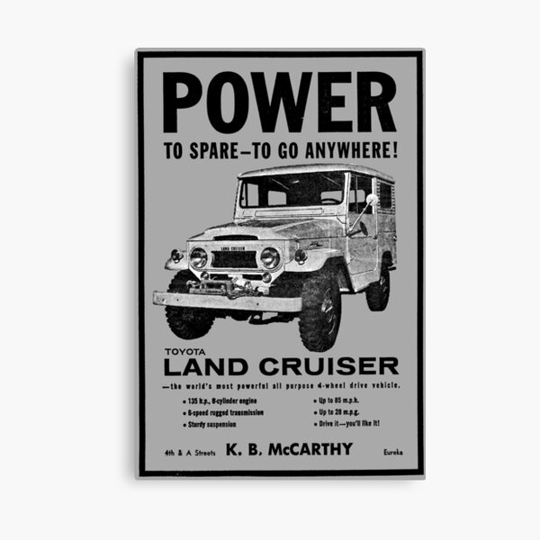 TOYOTA LAND CRUISER Canvas Print