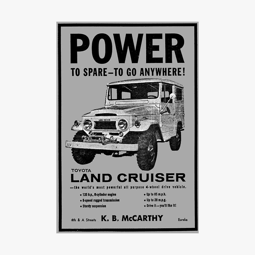 Vintage Toyota Land Cruiser Poster
