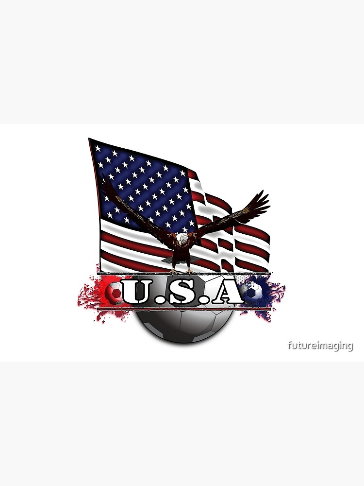 USA Soccer with Eagle & Flag by futureimaging