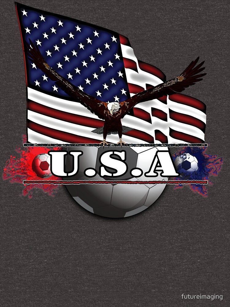 USA Soccer with Eagle & Flag by futureimaging
