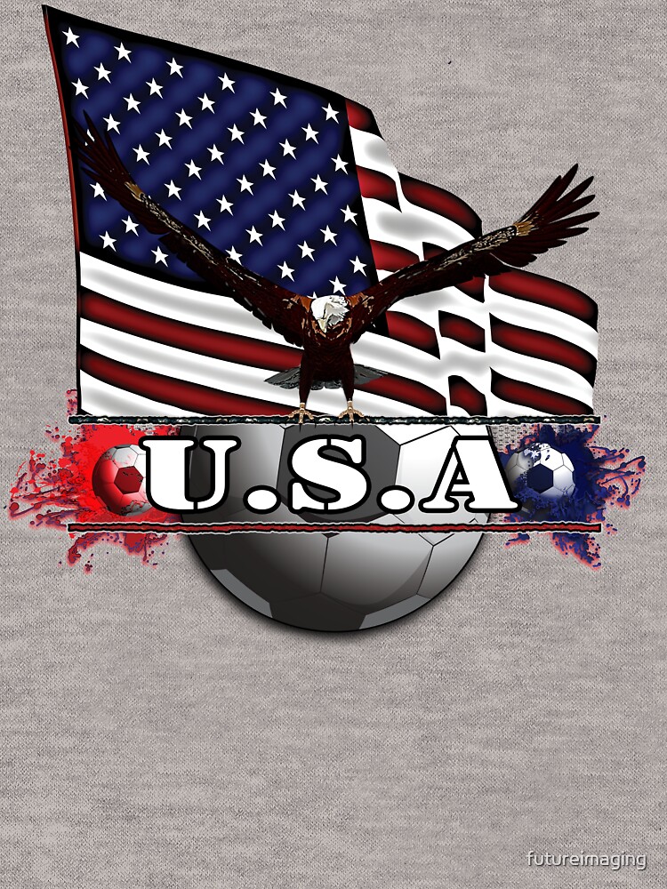 USA Soccer with Eagle & Flag by futureimaging