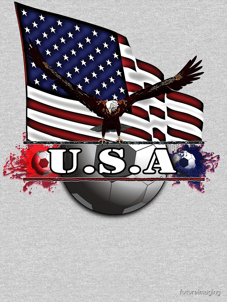 USA Soccer with Eagle & Flag by futureimaging