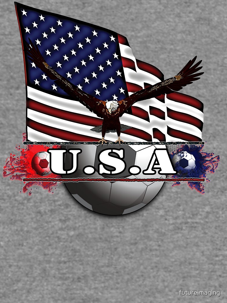 USA Soccer with Eagle & Flag by futureimaging