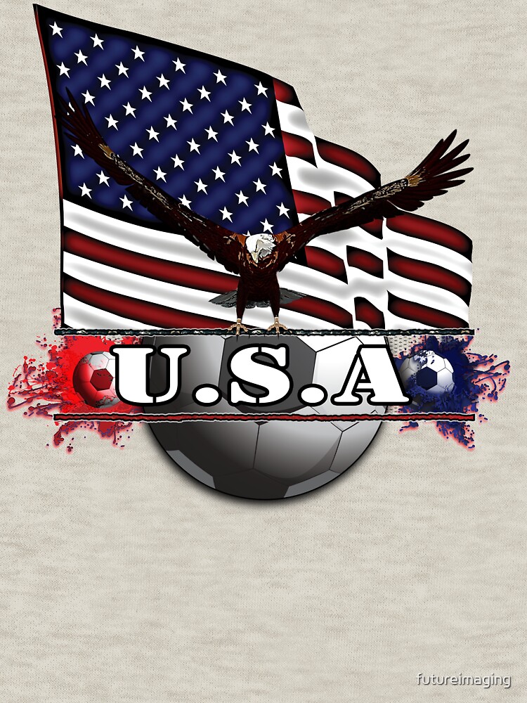 USA Soccer with Eagle & Flag by futureimaging